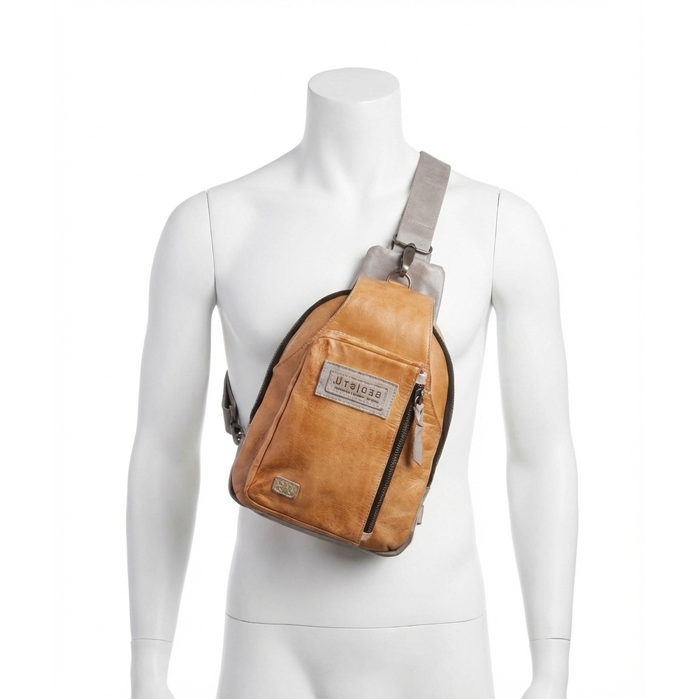 NEW BEDSTU beau sling backpack in oats icicle rustic
